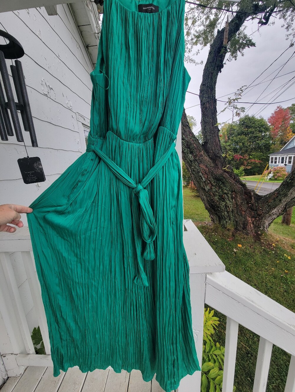BANANA REPUBLIC, Maxi Dress, Size- Large Petite, Color- Kelly Green
